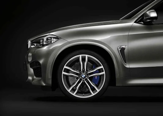 BMW Alufelge M Doppelspeiche 612 bicolor (orbitgrey / glanzgedreht) 21 Zoll Vorderachse