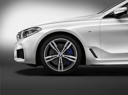 BMW Alufelge M Doppelspeiche 648 bicolor (orbitgrey / glanzgedreht) 10J x 20 ET 41 Hinterachse