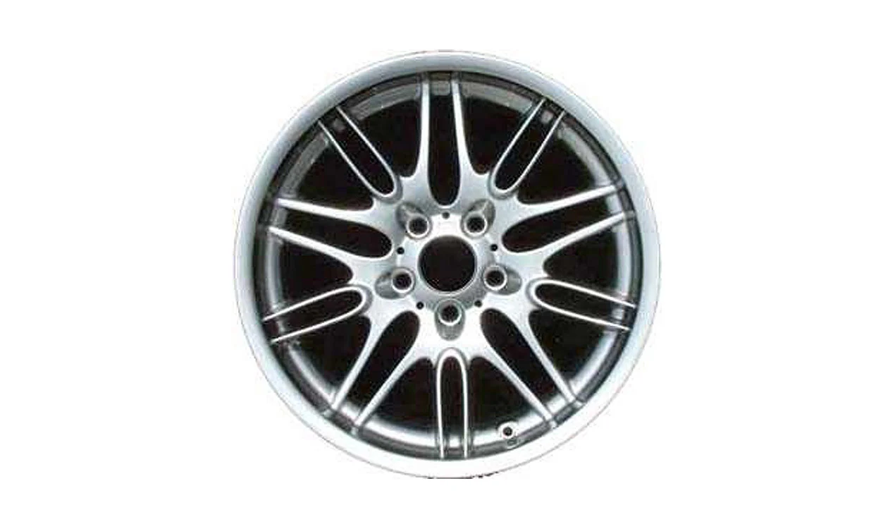 BMW Alufelge M Doppelspeiche 65 chrom shadow 8Jx18 ET20 5er E39 Vorderachse
