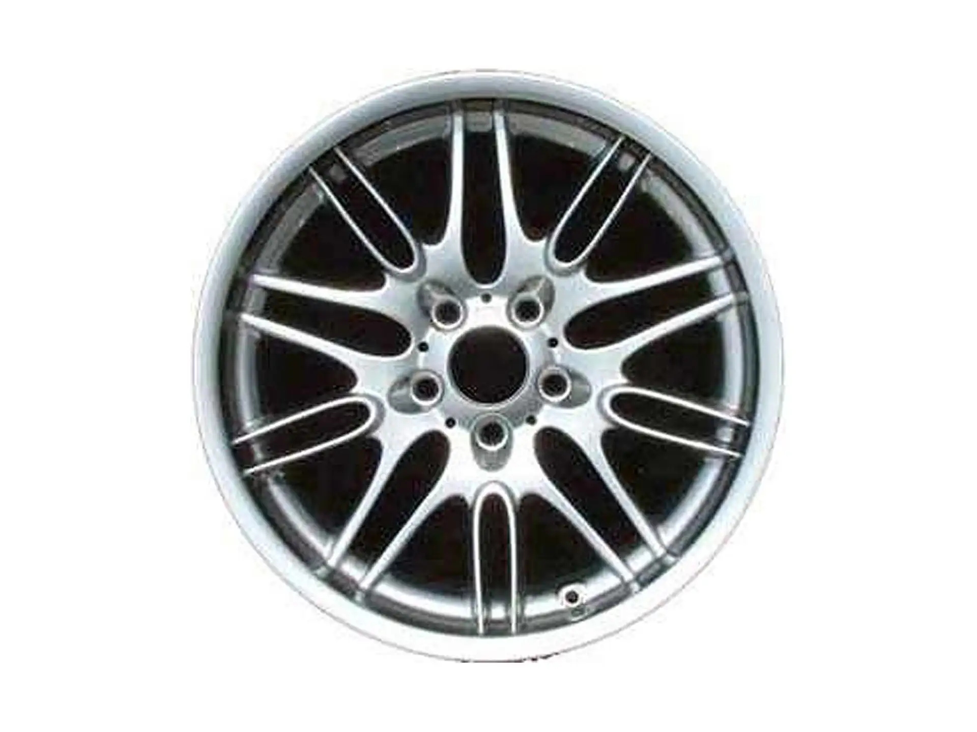 BMW Alufelge M Doppelspeiche 65 chrom shadow 8Jx18 ET20 5er E39 Vorderachse