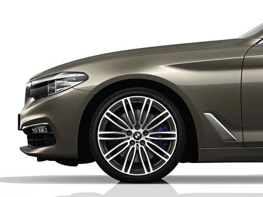 BMW Alufelge M Doppelspeiche 664 bicolor (orbitgrey / glanzgedreht) 9J x 19 ET 44 Hinterachse