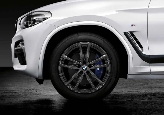 BMW Alufelge M Doppelspeiche 698 orbitgrey VA HA X3 X4