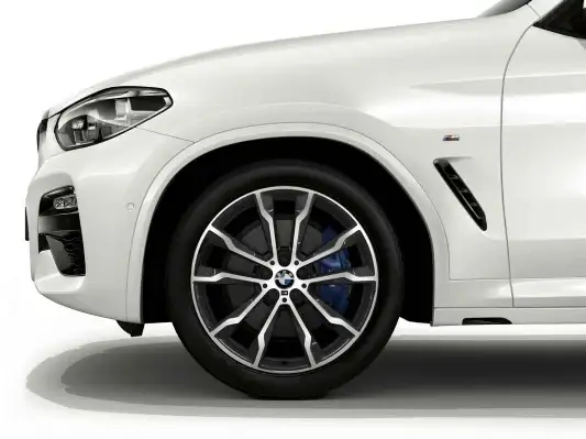 BMW Alufelge M Doppelspeiche 699 bicolor (orbitgrey / glanzgedreh