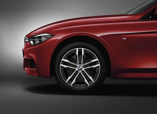 BMW Alufelge M Doppelspeiche 704 ferricgrey/glanzgedreht 8Jx19 ET36 3er F30/F31 4er F32/F33/F36