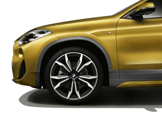 BMW Alufelge M Doppelspeiche 717 bicolor (orbitgrey / glanzgedreht) 8J x 20 ET 50 Vorderachse / Hinterachse X2 F39