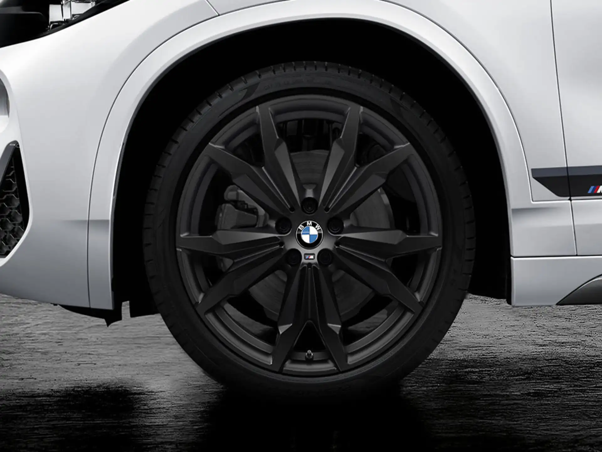 BMW Alufelge M Doppelspeiche 717 schwarz matt 8J x 20 ET 50 Vorderachse / Hinterachse