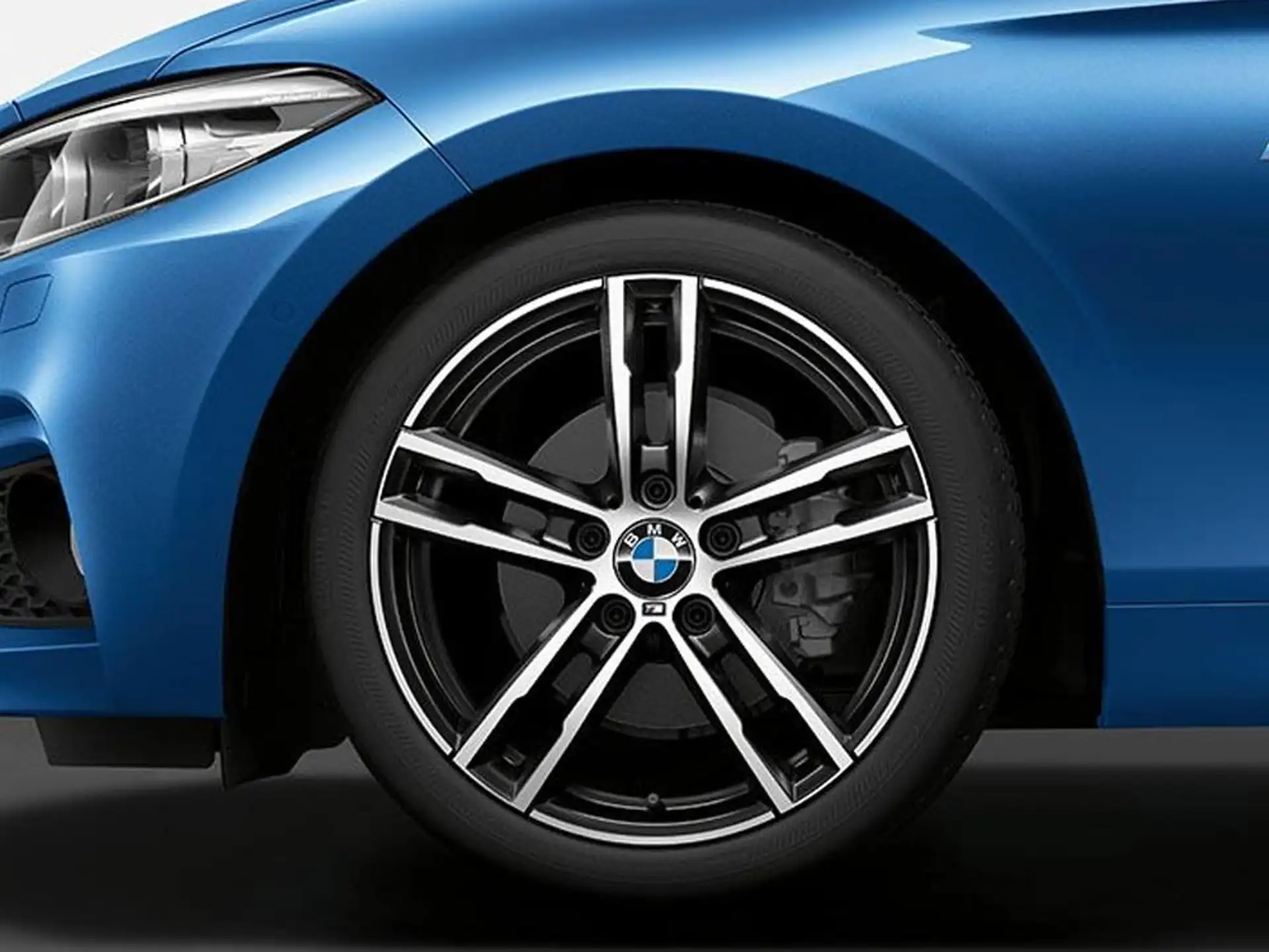 BMW Alufelge M Doppelspeiche 719 jet black uni/glanzgedreht 7,5Jx18 ET45 1er F20/F21 2er F22/F23