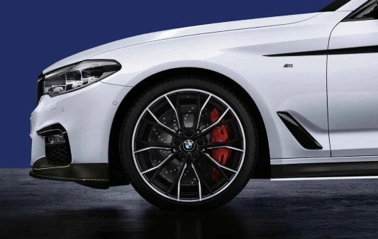 BMW Alufelge M Performance Doppelspeiche 669 bicolor (schwarz matt / glanzgedreht) 8J x 20 ET 30 Vorderachse