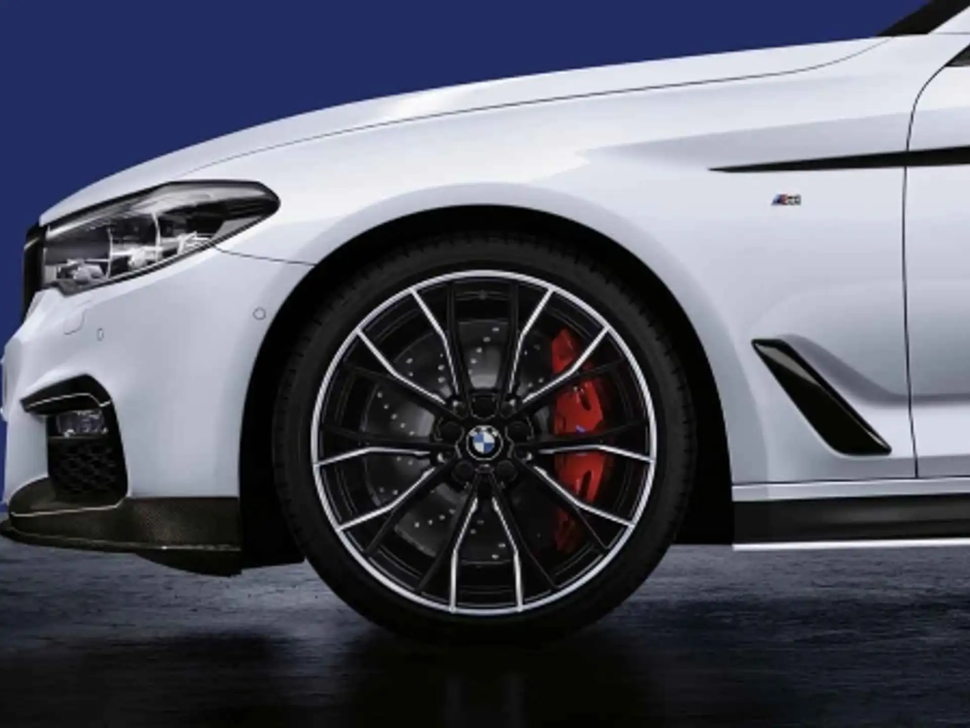 BMW Alufelge M Performance Doppelspeiche 669 bicolor (schwarz matt / glanzgedreht) 8J x 20 ET 30 Vorderachse