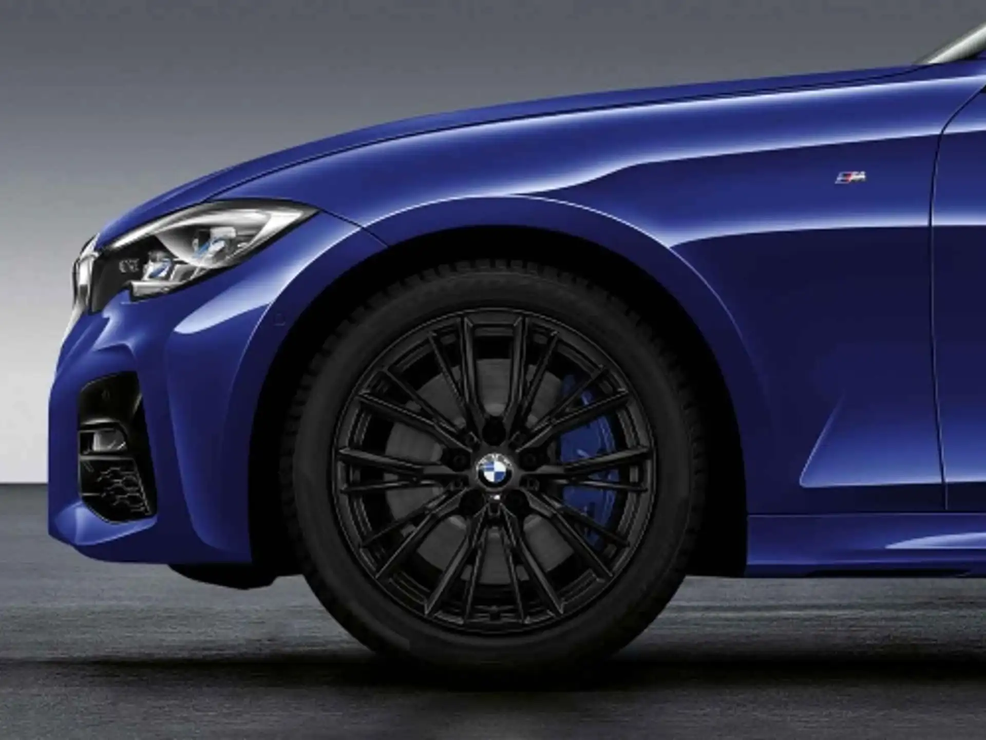 BMW Alufelge M Performance Doppelspeiche 796 schwarz matt 8,5J x 18 ET 40 Hinterachse 2er G42 3er G20 G21 4er G22 G23
