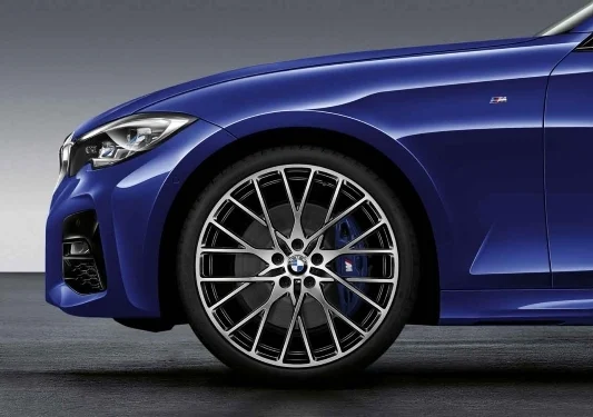 BMW Alufelge M Performance Kreuzspeiche 794 bicolor (schwarz / glanzgedreht) 8J x 20 ET 27 Vorderachse 2er G42 3er G20 4er G22