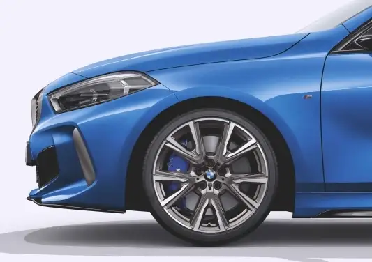 BMW Alufelge V-Speiche 557M ceriumgrey/glanzgedreht 8J ET54 1er F