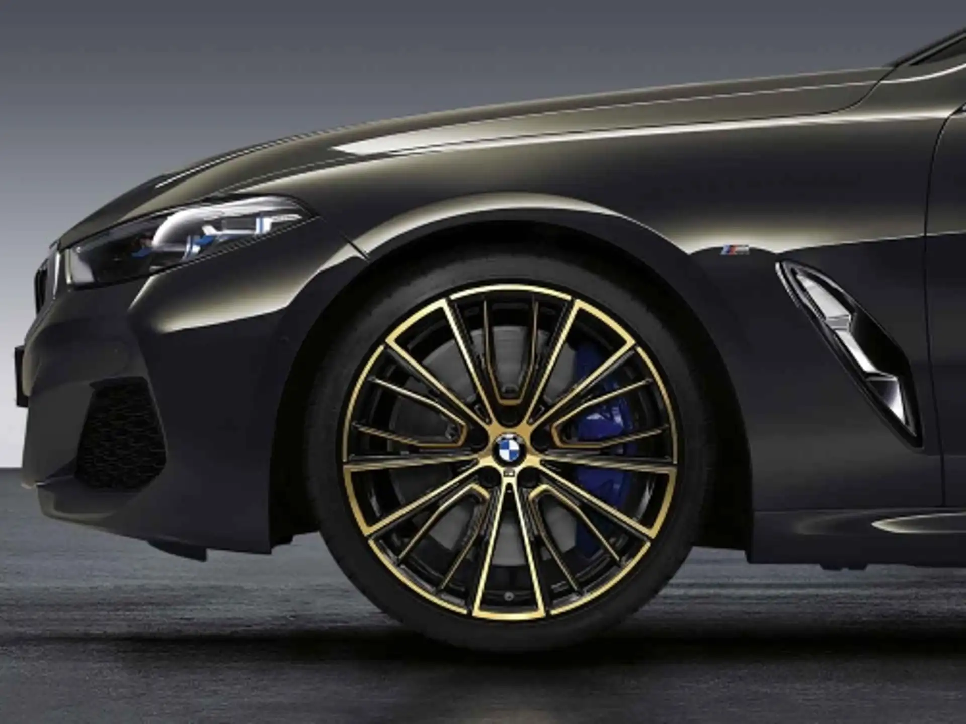 BMW Alufelge M Performance Vielspeiche 732 bicolor (night gold / glanzgefräst) 9J x 20 ET 41 Hinterachse
