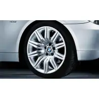 BMW Alufelge M Radialspeiche 166 silber 9,5J ET17 Hinterachse - 6