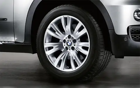 BMW Alufelge M V-Speiche 223 silber 9J ET37 X5 E70 Vorderachse -
