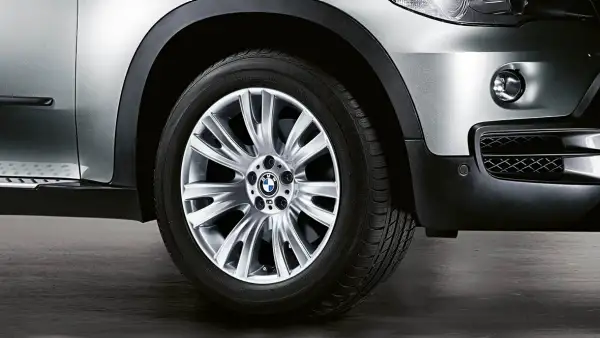 BMW Alufelge M V-Speiche 223 silber 10J ET20 X5 E70 Hinterachse -