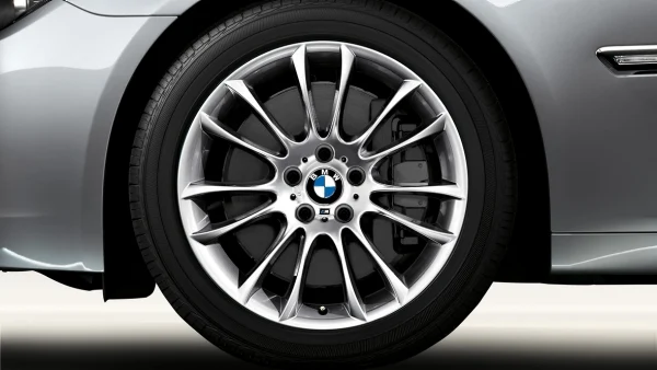 BMW Alufelge M V-Speiche 302 silber 8,5Jx19 ET25  5er F07 7er F01/F02/F04 