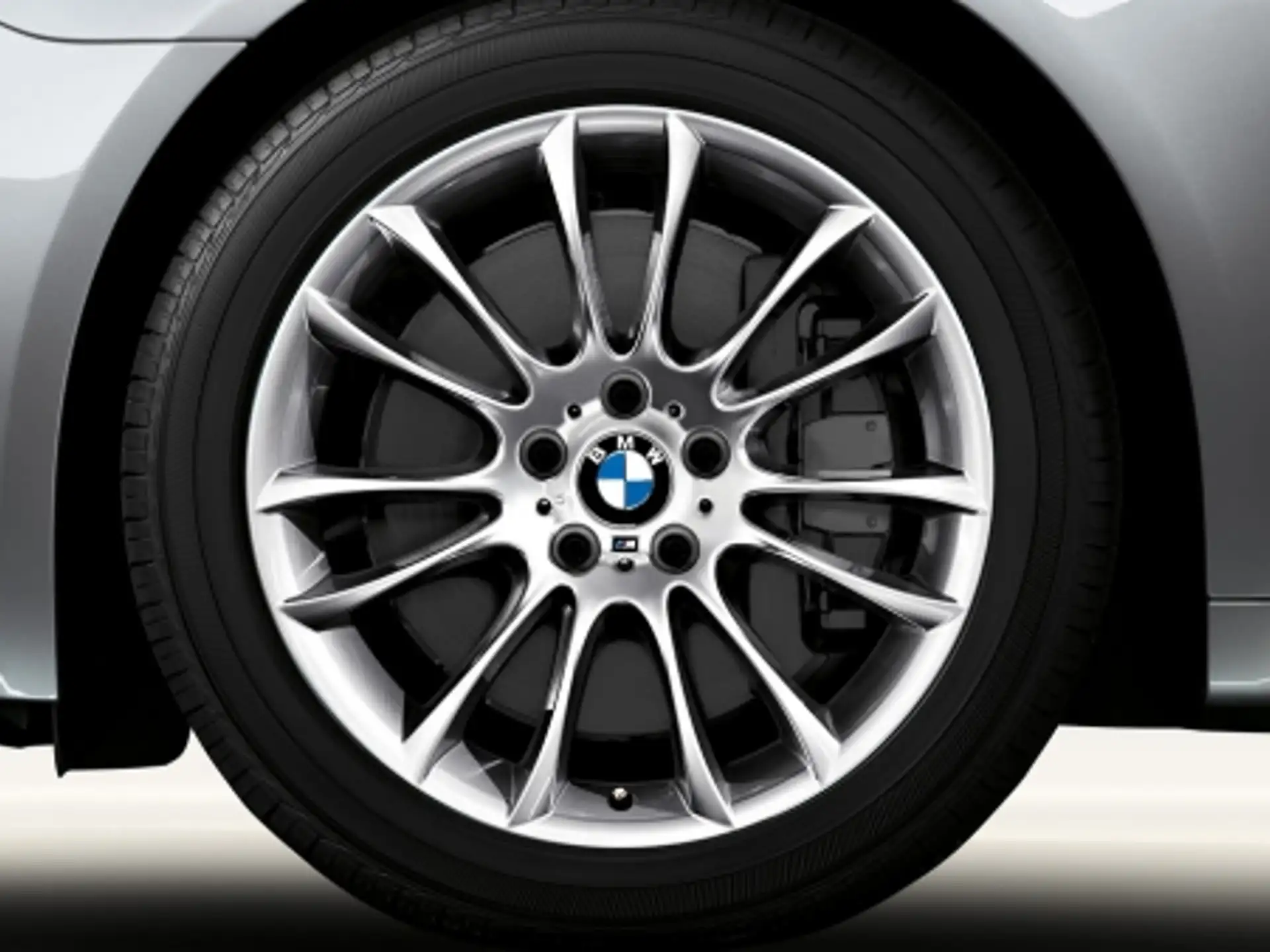 BMW Alufelge M V-Speiche 302 silber 9,5Jx19 ET39 5er F07 7er F01/F02/F04
