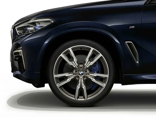 BMW Alufelge V-Speiche 747M ceriumgrey/glanzgedreht 10,5Jx22 ET43 X5 G05 X6 G06 Hinterachse
