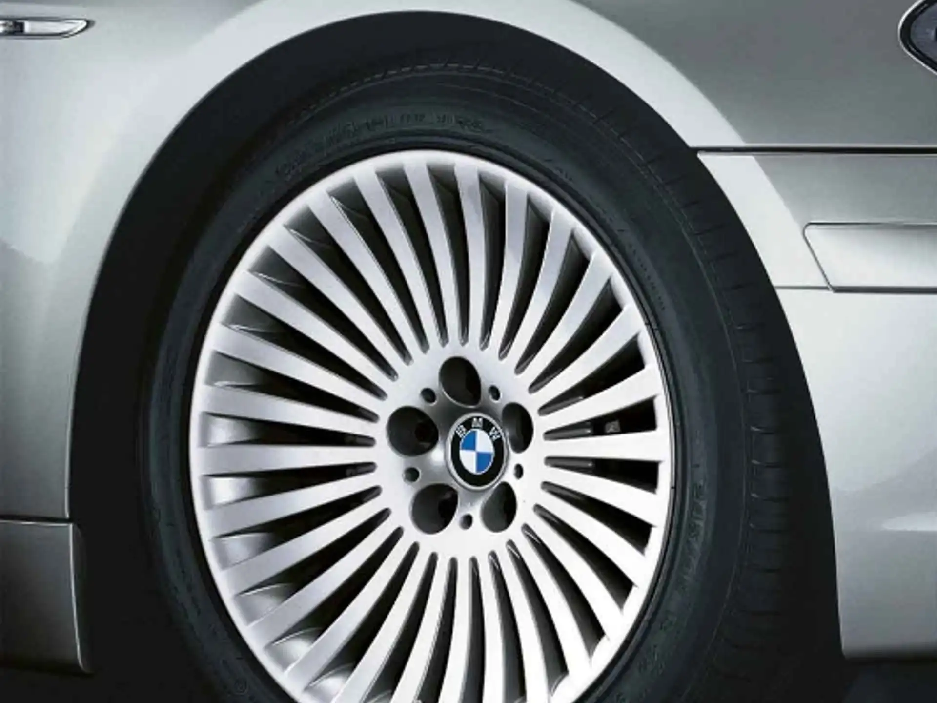 BMW Alufelge Speichenstyling 176 silber 10Jx19 ET24 7er E65/E66 Hinterachse