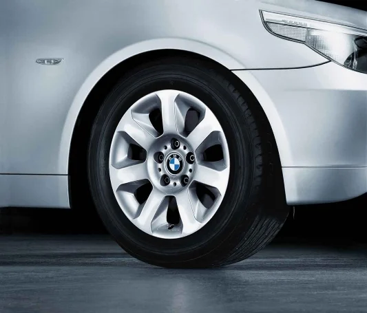 BMW Alufelge Sternspeiche 115 silber 7Jx16 ET20 5er E60/E61 Vorderachse / Hinterachse