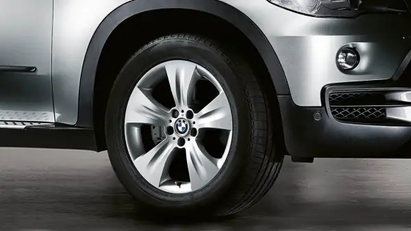 BMW Alufelge Sternspeiche 213 silber 10J ET53 X5 E70 Hinterachse