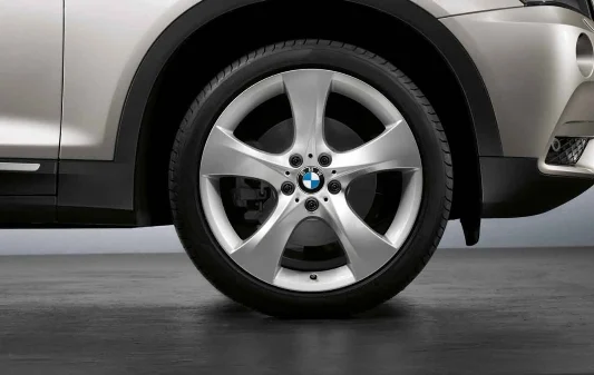 BMW Alufelge Sternspeiche 311 silber 10Jx20 ET51 X3 F25 X4 F26 Hinterachse