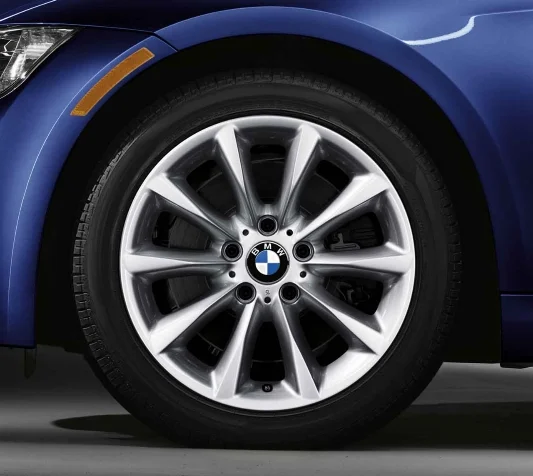 BMW Alufelge Sternspeiche 340 silber 8,5Jx17 ET37 3er E90/E91/E92/E93 Hinterachse