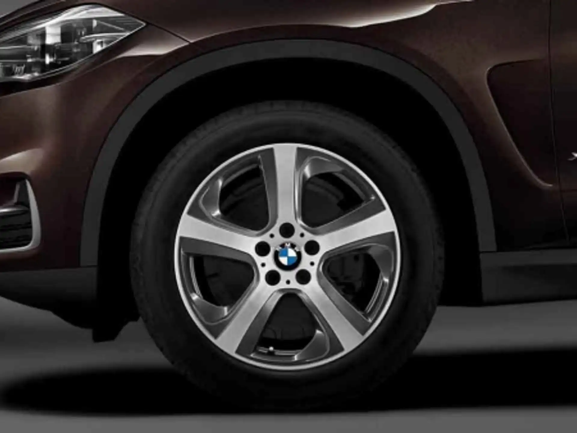 BMW Alufelge Sternspeiche 490 bicolor (orbitgrey/glanzgedreht) 9J x 19 ET 48 Vorderachse / Hinterachse links