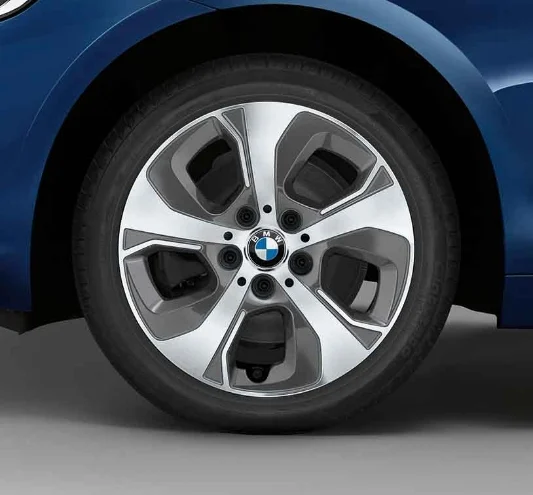 BMW Alufelge Turbinenstyling 472 silber/glanzgedreht 7Jx16 ET52 2er F45/F46 (rechte Fahrzeugseite)