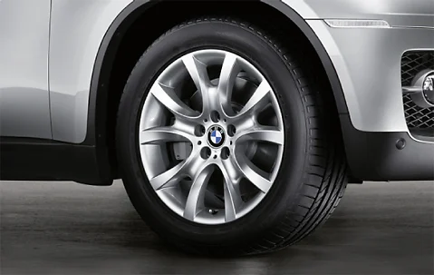 BMW Alufelge V-Speiche 257 silber 9Jx19 ET48 X6 E71/E72 Vorderachse