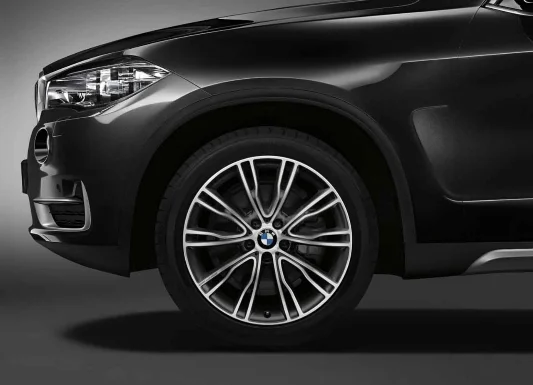 BMW Alufelge Individual V-Speiche 551 orbitgrau/glanzgedreht 10Jx20 ET40 X5 F15 X6 F16