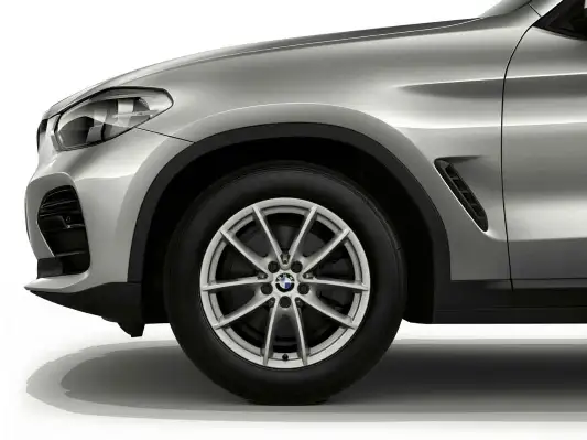 BMW Alufelge V-Speiche 618 silber 7J x 18 ET 22 Vorderachse / Hin