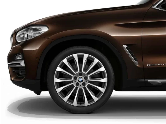 BMW Alufelge V-Speiche 697 ferricgrey 9,5Jx20 ET43 X3 G01 X4 G02 Hinterachse