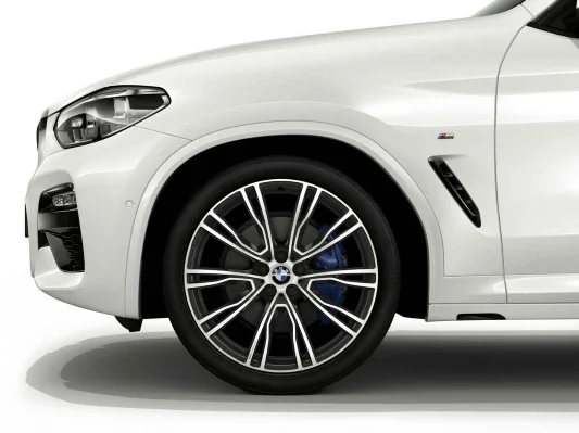 BMW Alufelge V-Speiche 726 bicolor (orbitgrey / glanzgedreht) VA X3 X4