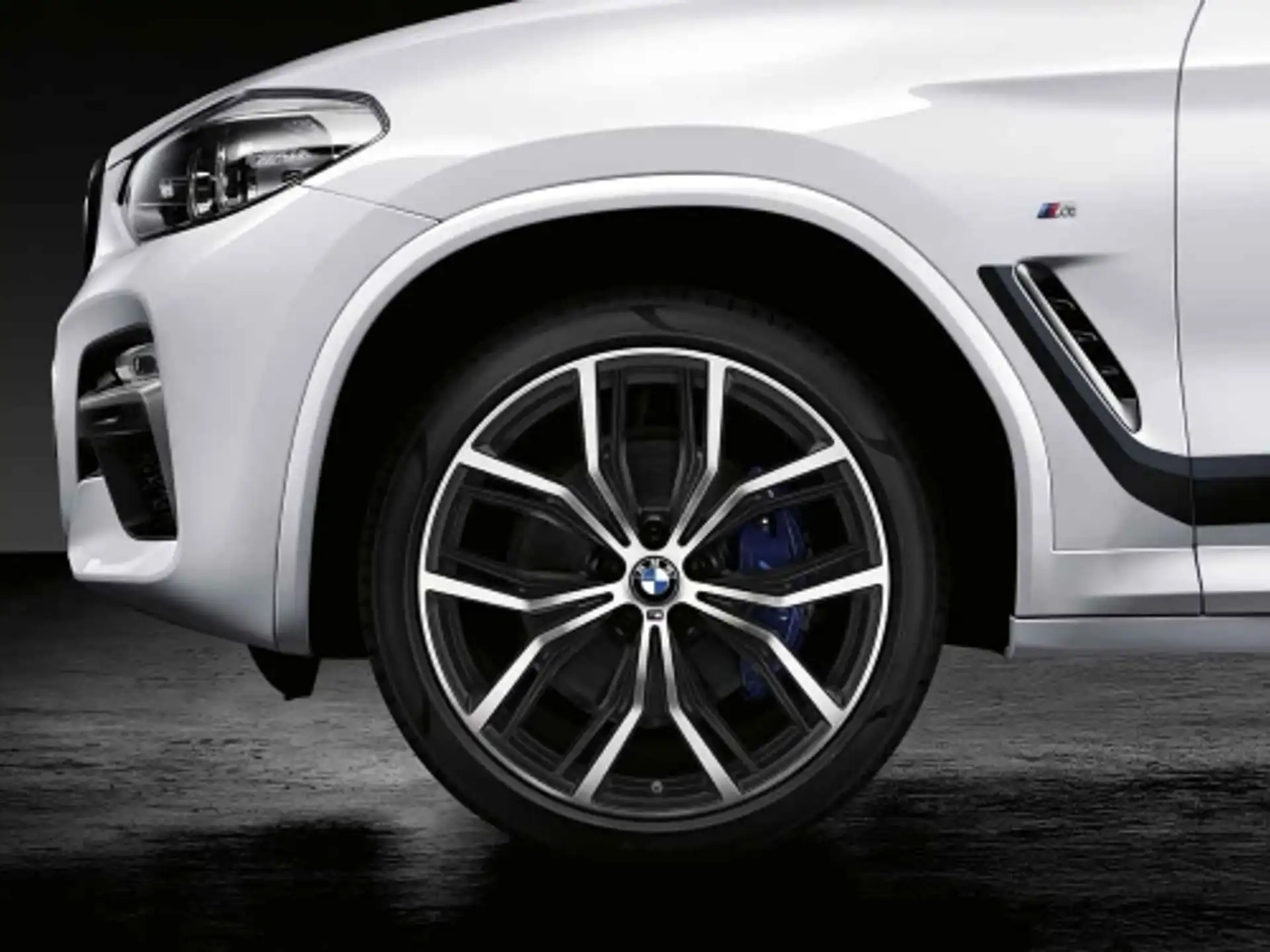 BMW Alufelge V-Speiche 759i bicolor (orbitgrey / glanzgedreht) 20 Zoll Vorderachse