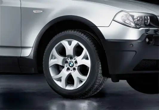 BMW Alufelge Y-Speiche 114 9J ET51 Silber X3 E83 Hinterachse - X3
