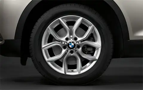 BMW Alufelge Y-Speiche 308 8J x 18 ET 43 Silber Vorderachse / Hin