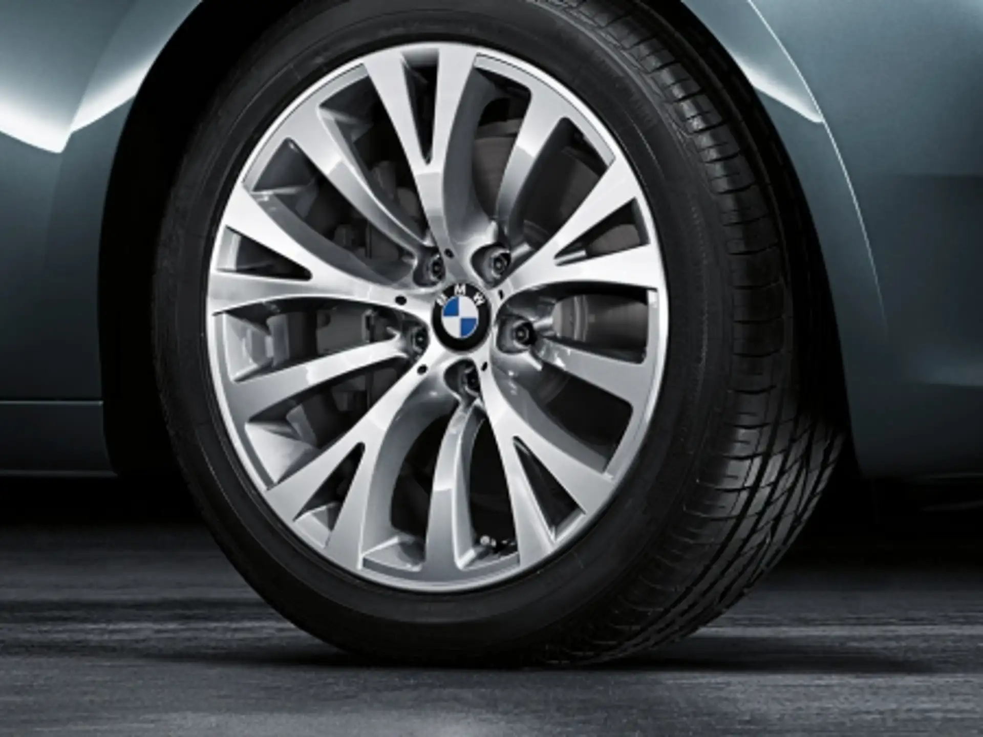 BMW Alufelge Y-Speiche 315 silber 9,5Jx19 ET39 5er F07 7er F01/F02/F04