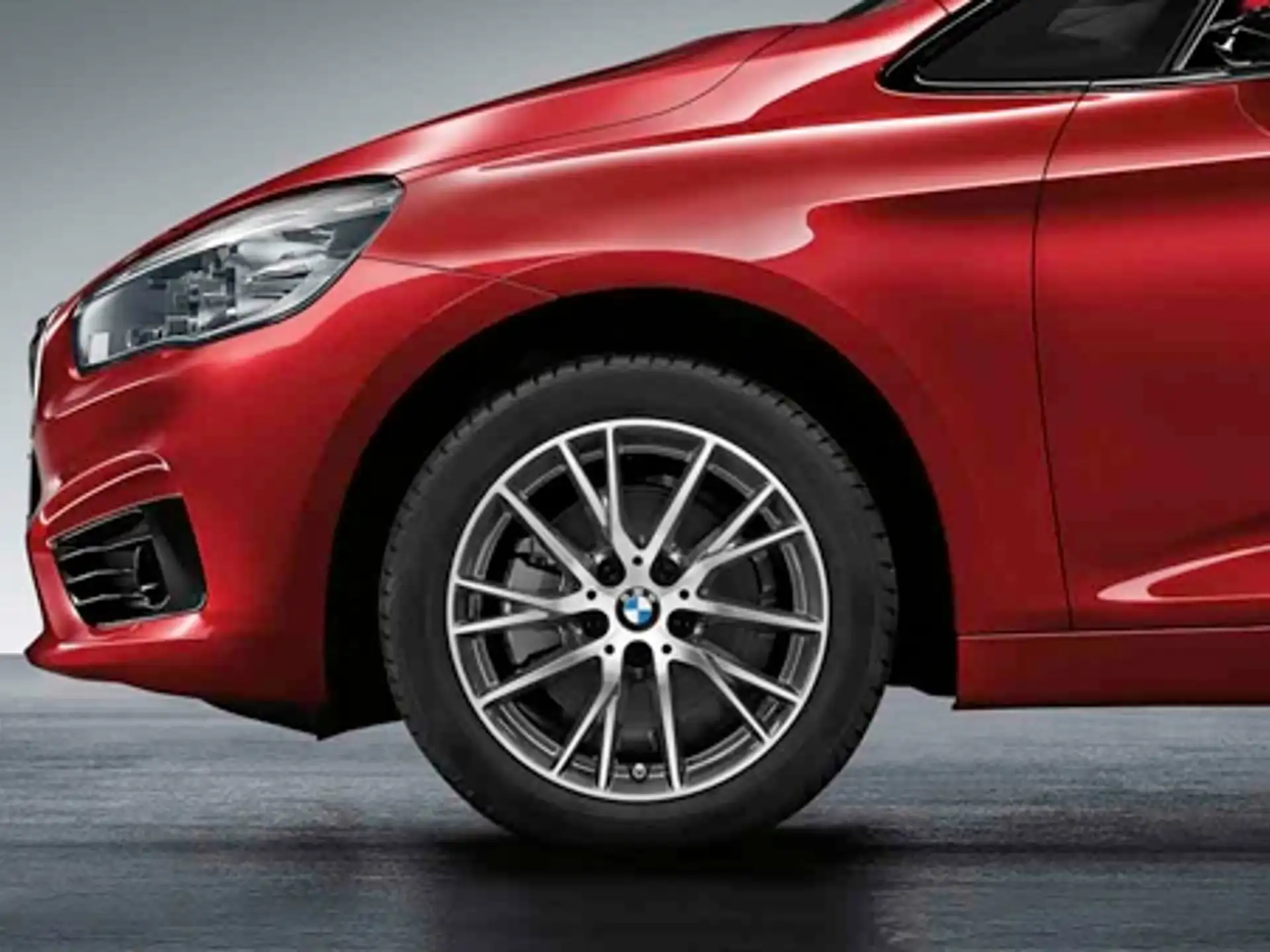 BMW Alufelge Y-Speiche 489 bicolor (orbitgrau / glanzgedreht) 7J x 17 ET 47 Vorderachse / Hinterachse