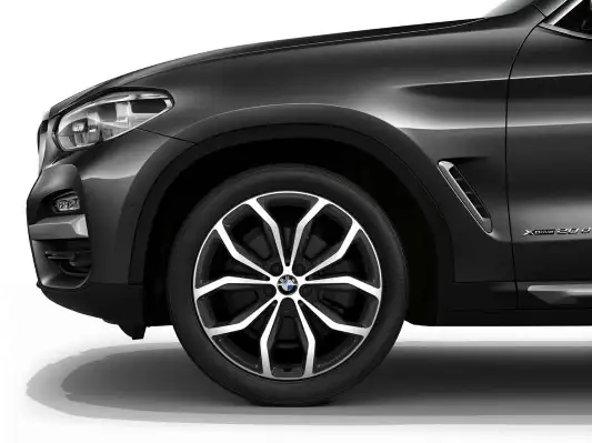 BMW Alufelge Y-Speiche 695 bicolor (orbitgrey / glanzgedreht) 9,5