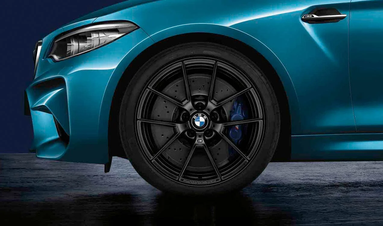 BMW Alufelge M Performance Y-Speiche 763 schwarz matt 9J x 19 ET 29 Vorderachse M2 F87 M3 F80 M4 F82 F83