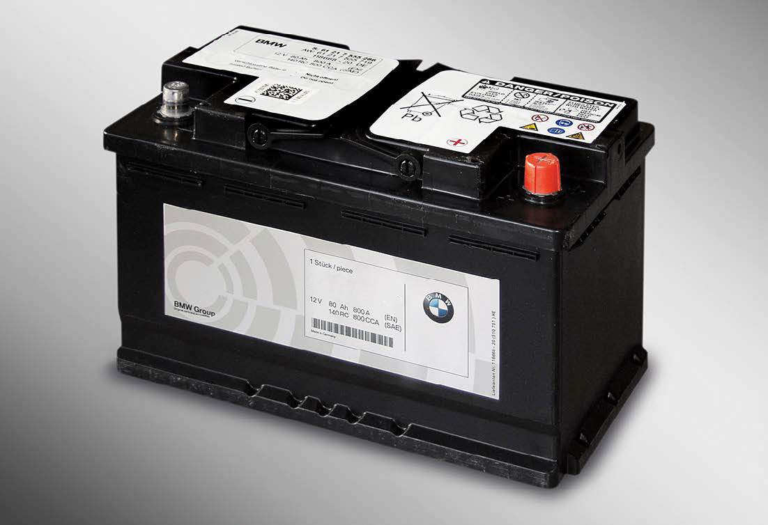 BMW Original BMW Batterie gefüllt 12V, 65Ah, 600A