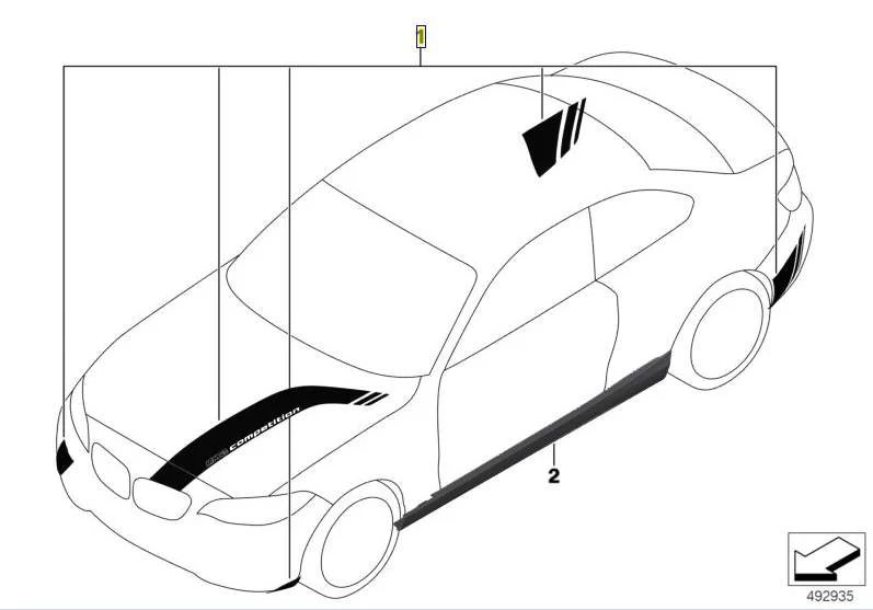 BMW Competition Design-Folierung M2 Competition F87 