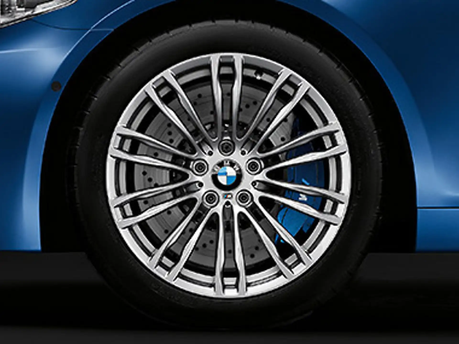 BMW Alufelge M Doppelspeiche 345 silber 10Jx19 ET34 5er F10