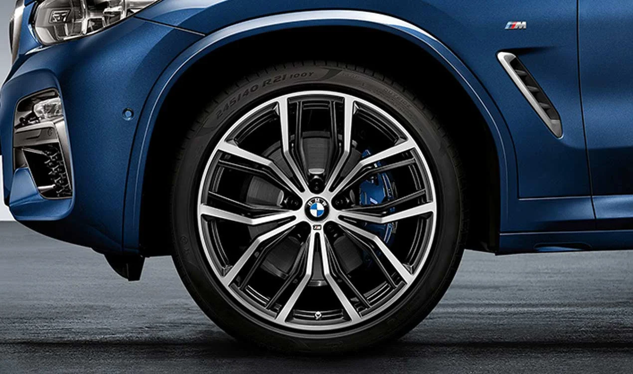 BMW Sommerkompletträder M Performance Y-Speiche 701M bicolor (jetblack matt/hochglanzpoliert) 21 Zoll RDCi X3 G01 X4 G02 Bridgestone (Mischbereifung)