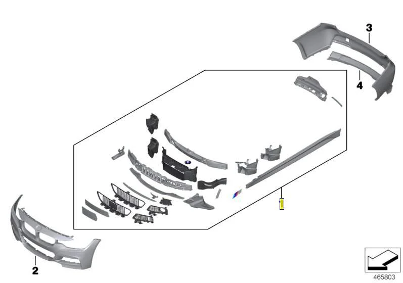 BMW M-Aerodynamik Paket Nachrüstung 3er F30 F31