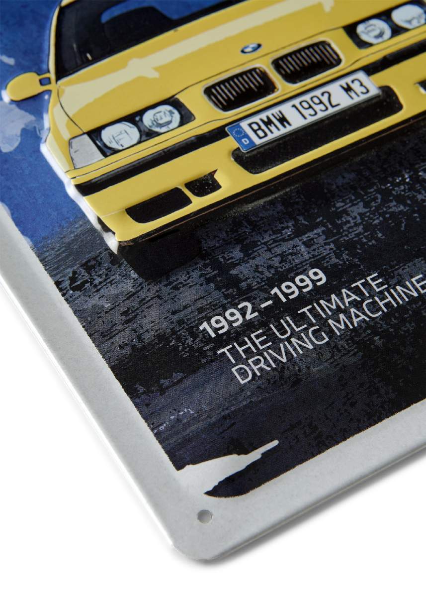 BMW M M3 Blechschild E36 - 80235BA3DC0-3