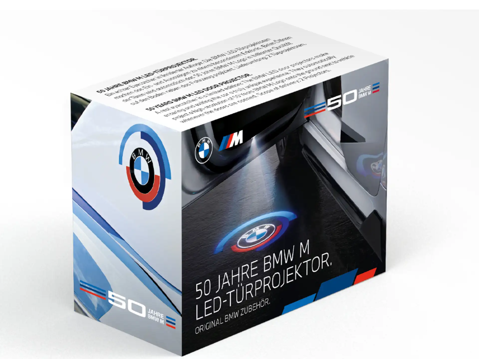 BMW M 50 Jahre LED-Türprojektoren 50mm 1er F40 2er F44 G42 3er G20 G21 G28 G80 4er G22 G23 G26 G82 G83 Z4 G29