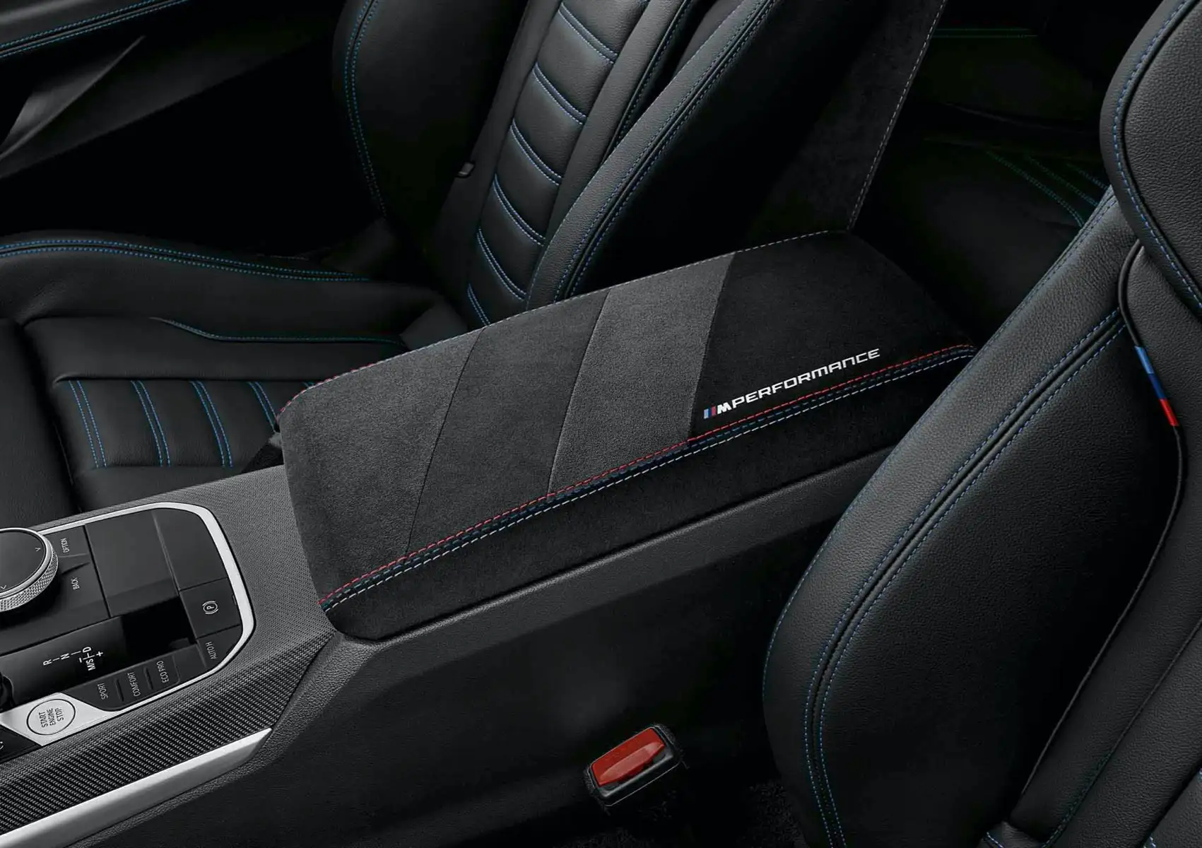BMW M Performance Armauflage Alcantara vorn Mitte 2er G42 M2 G87,